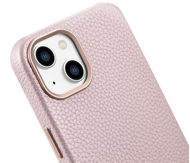 iCarer Litchi Premium Leather Case do iPhone 14 Plus (MagSafe) róż - 1201144 - zdjęcie 8