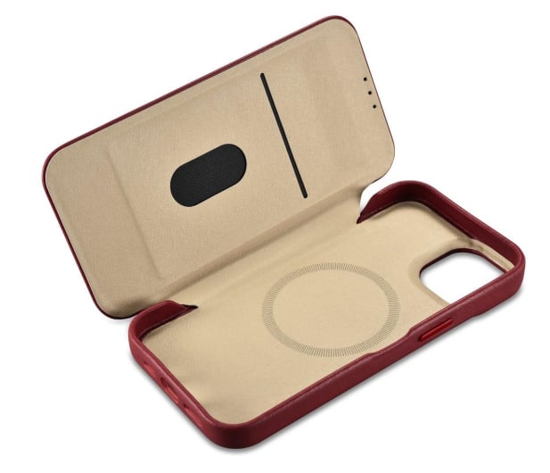 iCarer Premium Leather Folio Case do iPhone 14 Plus (MagSafe) - 1201146 - zdjęcie 5