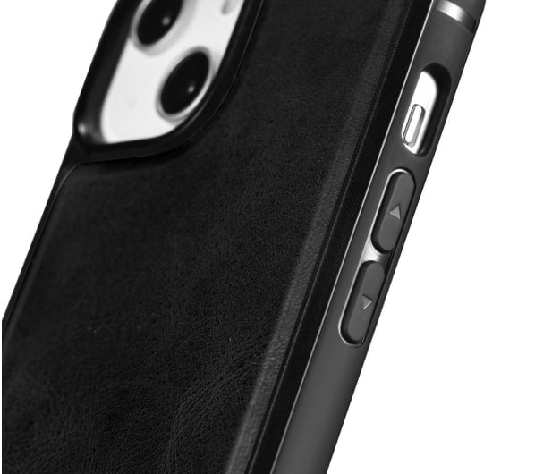 iCarer Leather Oil Wax do iPhone 14 Plus czarny - 1201077 - zdjęcie 4