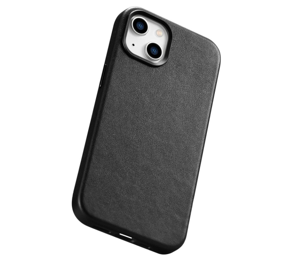 iCarer Leather Case do iPhone 14 (MagSafe) czarny - 1201086 - zdjęcie 3