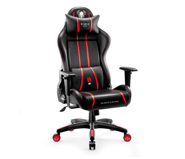 Diablo Chairs X-One 2.0 King Size Czarno-czerwony - 1208646 - zdjęcie