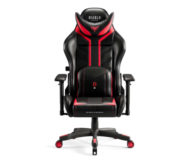 Diablo Chairs X-Ray 2.0 Normal Size Czarno-czerwony - 1208637 - zdjęcie 2