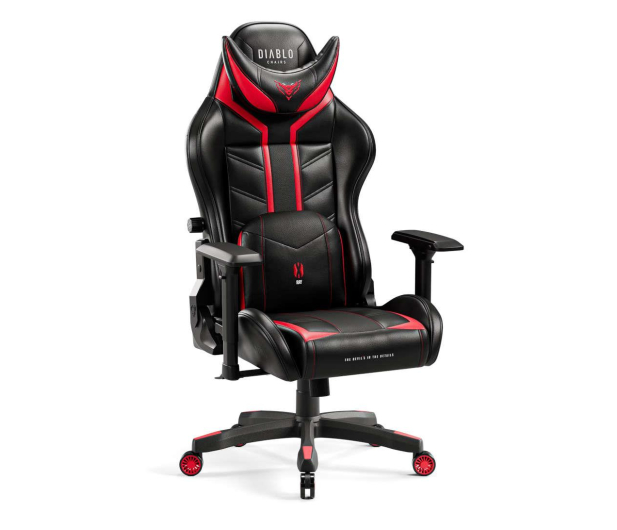 Diablo Chairs X-Ray 2.0 King Size Czarno-czerwony - 1208641 - zdjęcie