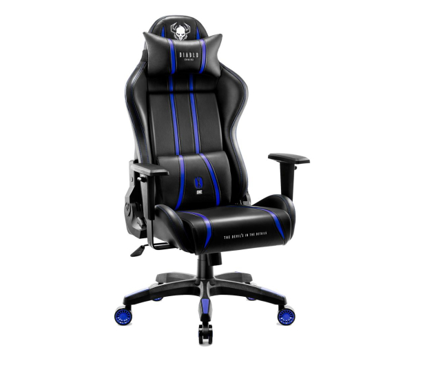 Diablo Chairs X-One 2.0 Normal Size Czarno-niebieski - 1208662 - zdjęcie