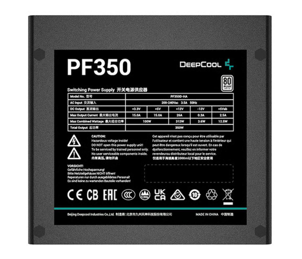 Deepcool PF350 350W 80 Plus - 1201246 - zdjęcie 3