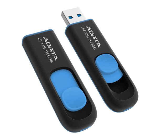 ADATA 256GB DashDrive UV128 czarno-niebieski (USB 3.1) - 1202708 - zdjęcie 2