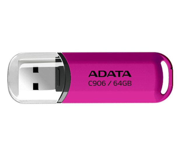 ADATA 64GB C906 różowy USB 2.0 - 1202706 - zdjęcie 3
