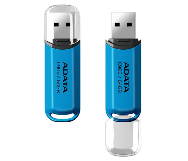 ADATA 64GB C906 niebieski USB 2.0 - 1202705 - zdjęcie 2