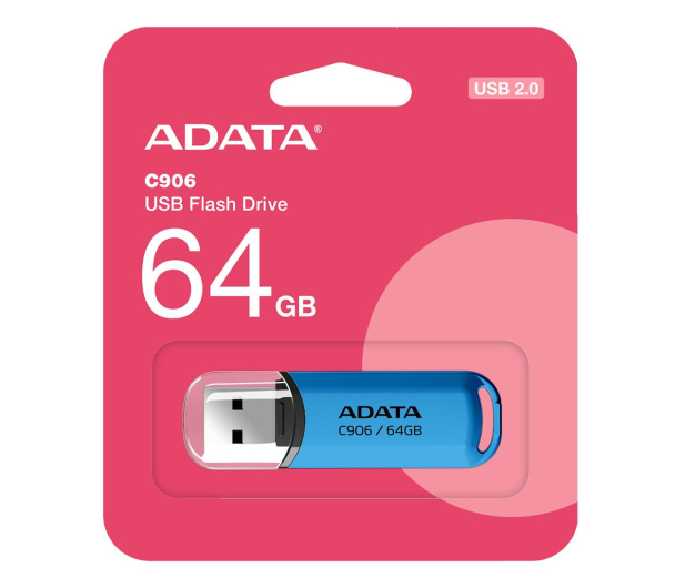 ADATA 64GB C906 niebieski USB 2.0 - 1202705 - zdjęcie