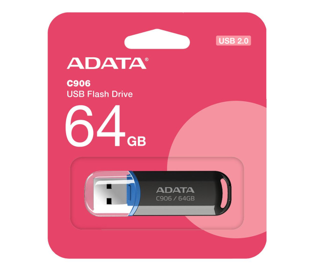 ADATA 64GB C906 czarny USB 2.0 - 1202704 - zdjęcie