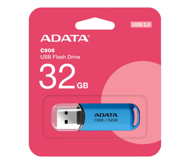 ADATA 32GB C906 niebieski USB 2.0 - 1202702 - zdjęcie