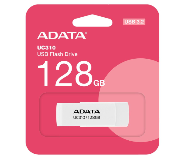 ADATA 128GB UC310 biały (USB 3.2) - 1202716 - zdjęcie