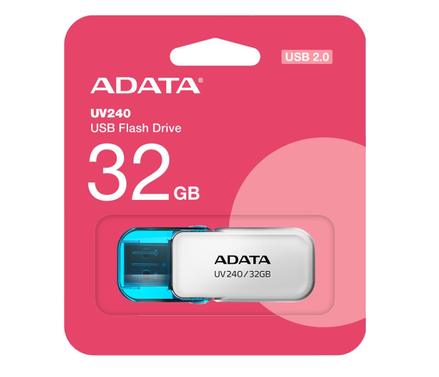 ADATA 32GB UV240 biały USB 2.0 - 1202695 - zdjęcie