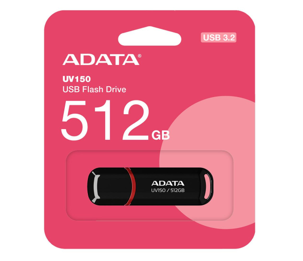 ADATA 512GB DashDrive UV128 czarny (USB 3.2) - 1202711 - zdjęcie