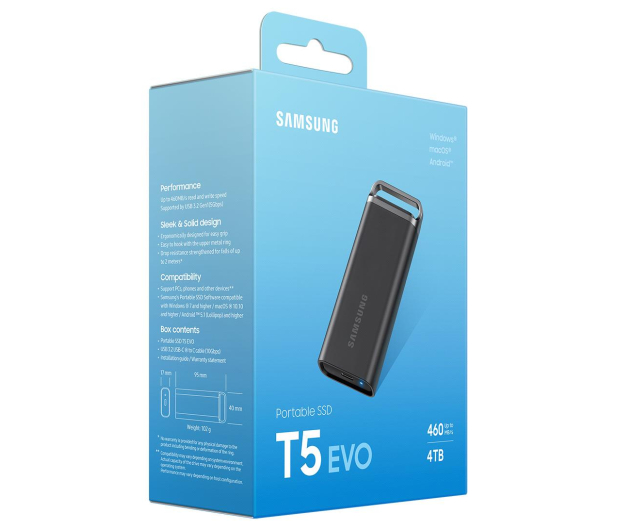 Samsung Portable SSD T5 EVO 4TB USB 3.2 Gen 1 typ C - 1202031 - zdjęcie 6