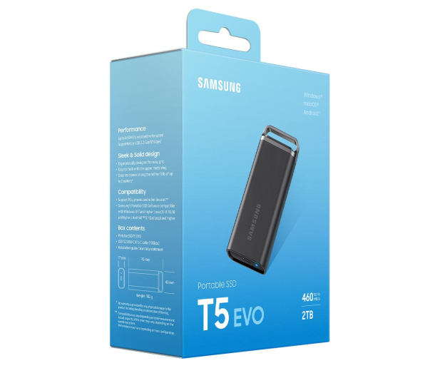 Samsung Portable SSD T5 EVO 2TB USB 3.2 Gen 1 typ C - 1202021 - zdjęcie 6