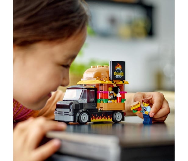 LEGO City 60404 Ciężarówka z burgerami - 1202678 - zdjęcie 7