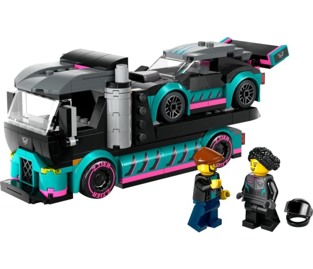 LEGO City 60406 Samochód wyścigowy i laweta - 1202680 - zdjęcie 3