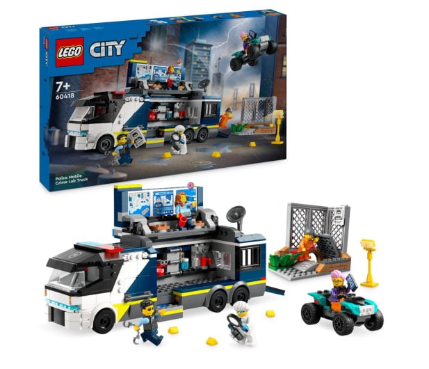 LEGO City 60418 Policyjna ciężarówka z laboratorium kryminalnym - 1203601 - zdjęcie 2