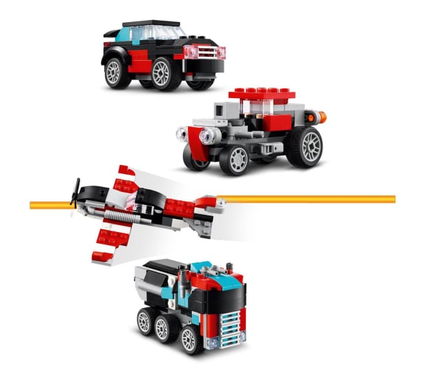 LEGO Creator 31146 Ciężarówka z platformą i helikopterem - 1202658 - zdjęcie 4