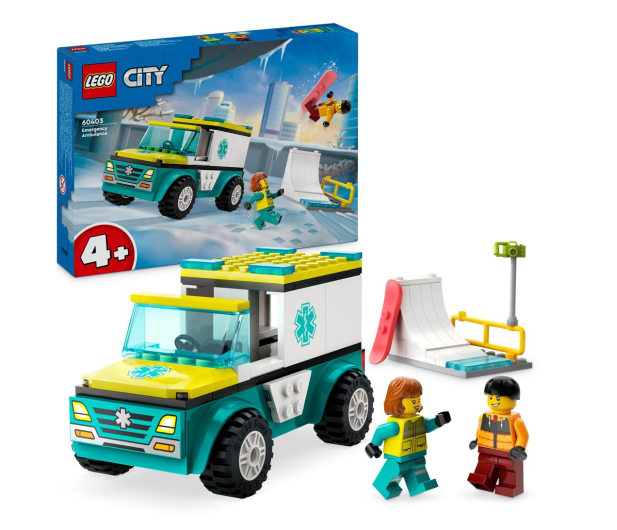 LEGO City 60403 Karetka i snowboardzista - 1202605 - zdjęcie 2