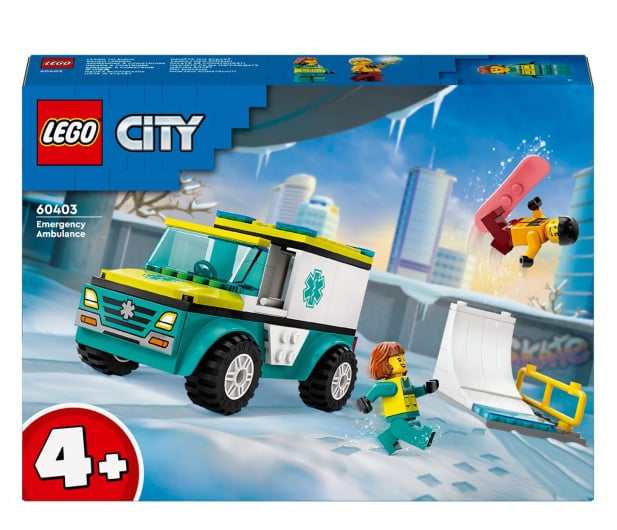 LEGO City 60403 Karetka i snowboardzista - 1202605 - zdjęcie