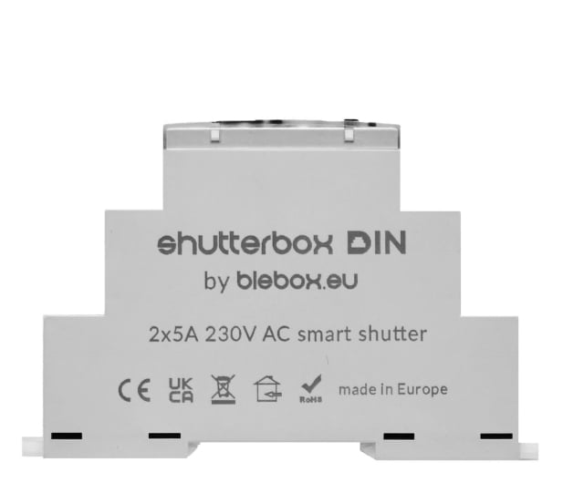 BleBox shutterBox DIN - sterownik rolet WiFi na szynę DIN - 1119314 - zdjęcie
