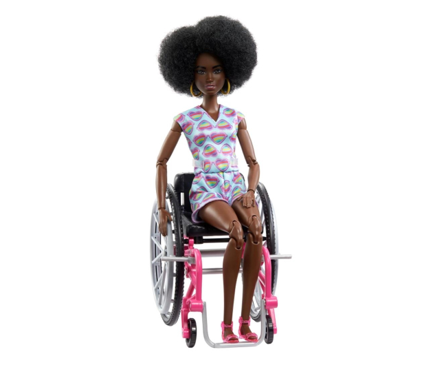 Barbie Fashonistas Lalka na wózku Strój w serca - 1120634 - zdjęcie 2