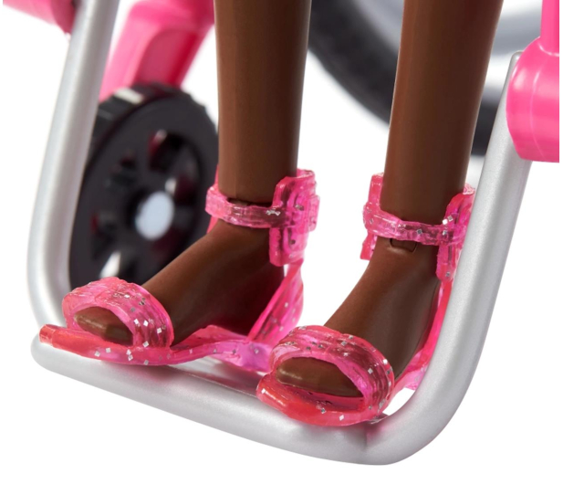 Barbie Fashonistas Lalka na wózku Strój w serca - 1120634 - zdjęcie 3