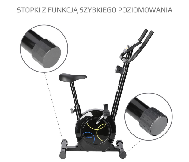 One Fitness Rower Magnetyczny RM8740 Czarny - 1121748 - zdjęcie 2