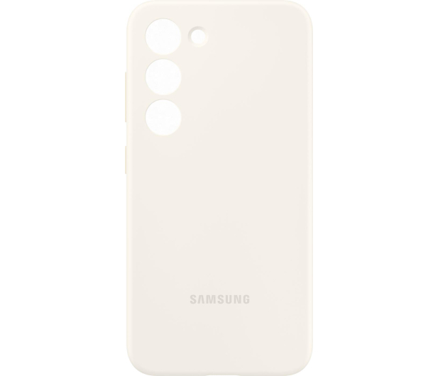 Samsung Silicone Case do Galaxy S23 kremowe - 1110030 - zdjęcie 2