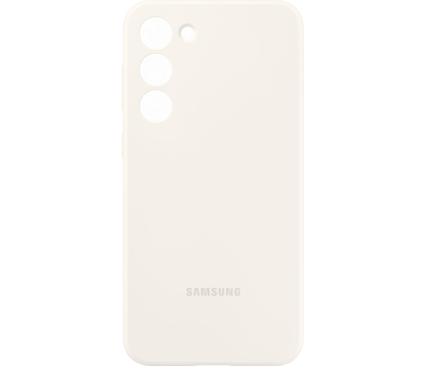Samsung Silicone Case do Galaxy S23+ kremowe - 1110041 - zdjęcie 2