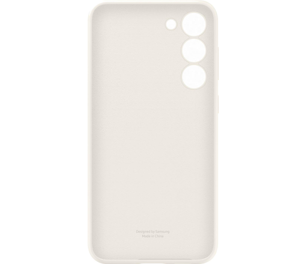 Samsung Silicone Case do Galaxy S23+ kremowe - 1110041 - zdjęcie 3