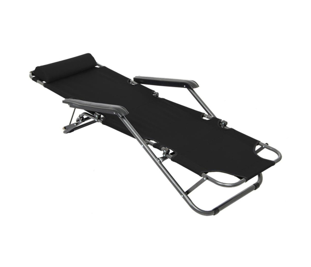 ROYOKAMP Fotel wielopozycyjny Level z zagłówkiem czarny - 1114384 - zdjęcie 3