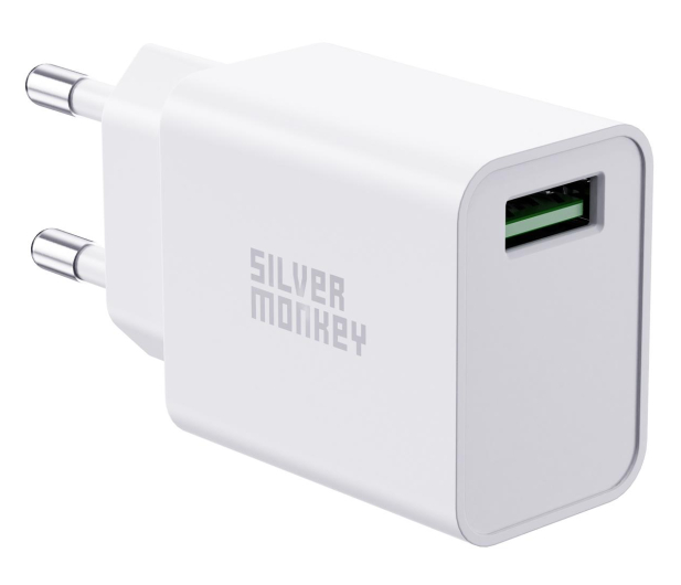 Silver Monkey Ładowarka sieciowa USB-A QC 3.0 18W - 603421 - zdjęcie 1
