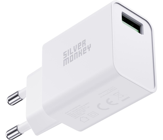 Silver Monkey Ładowarka sieciowa USB-A QC 3.0 18W - 603421 - zdjęcie 6