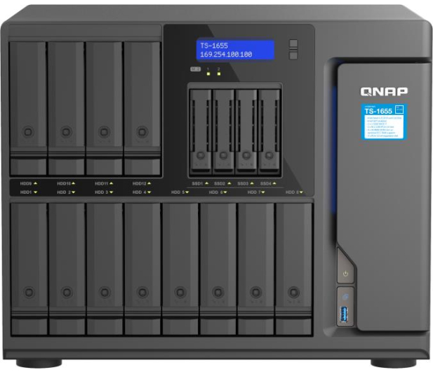 QNAP TS-1655-8G (12xHDD, 4xSSD, 8x2.8GHz, 8GB, 4xUSB, 2xLAN) - 1113949 - zdjęcie 2