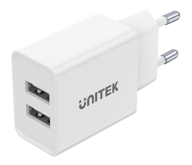 Unitek Ładowarka sieciowa 2x USB (12W) - 1107922 - zdjęcie
