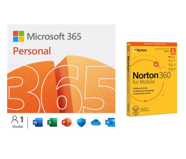 Microsoft 365 Personal + Norton 360 Mobile - 1069064 - zdjęcie