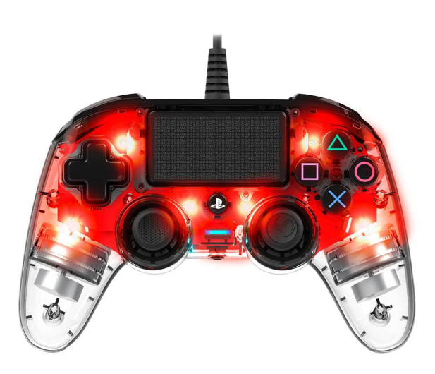 Nacon PS4 Compact Controller Light Red - 440789 - zdjęcie