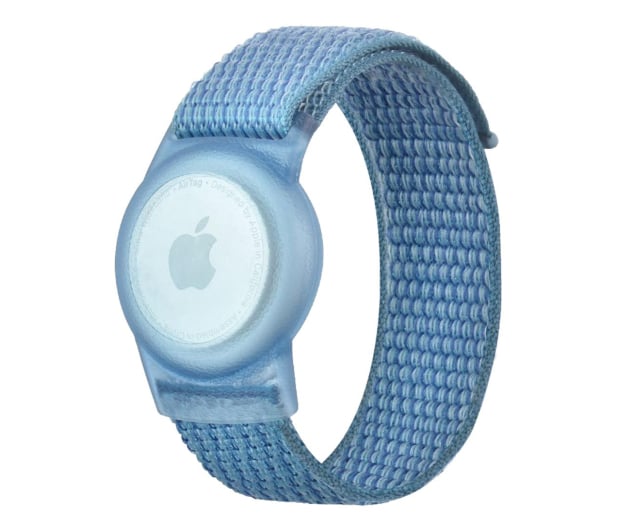 Tech-Protect Opaska Dziecięca Nylon do Apple AirTag blue - 1125799 - zdjęcie