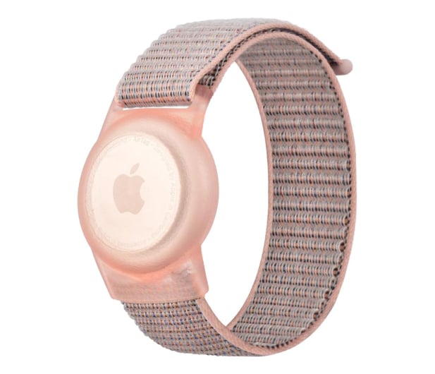 Tech-Protect Opaska Dziecięca Nylon do Apple AirTag pink - 1125797 - zdjęcie