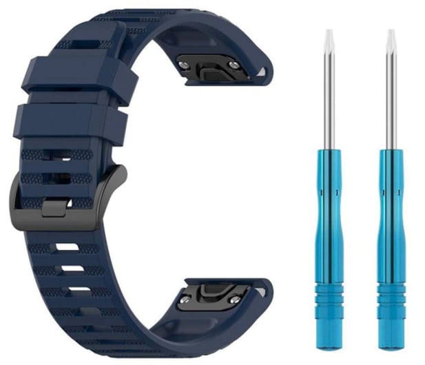 FIXED Silicone Strap do Garmin Fenix QuickFit blue (22mm) - 1128312 - zdjęcie 4