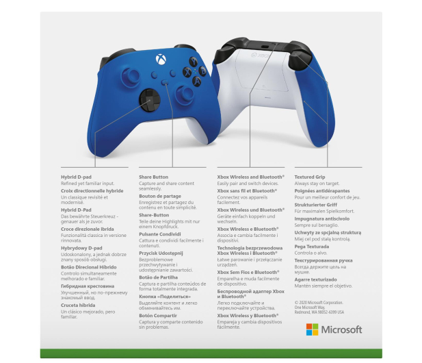 Microsoft Xbox Series Kontroler - Shock Blue - 593493 - zdjęcie 7
