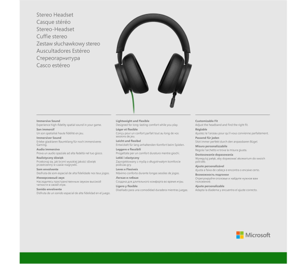 Microsoft Xbox Series Stereo Headset - Przewodowe - 681593 - zdjęcie 7
