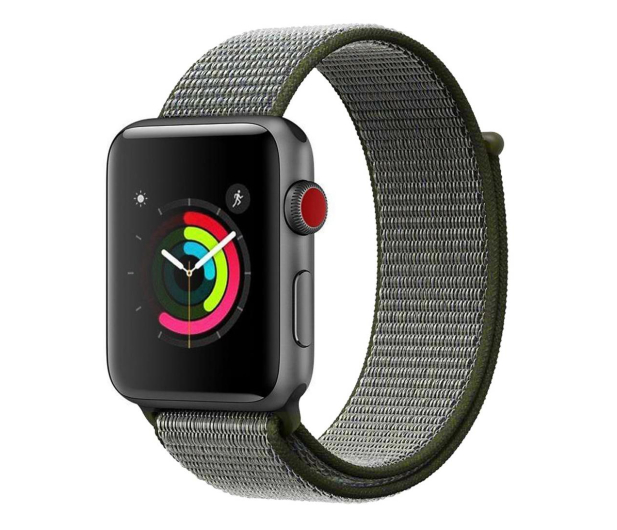 Tech-Protect Pasek Nylon do Apple Watch dark olive - 605550 - zdjęcie