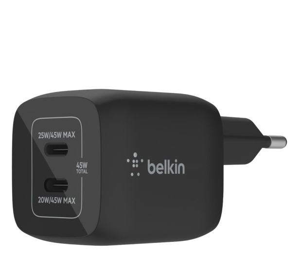 Belkin Ładowarka sieciowa 45W GaN 2x USB-C - 1121654 - zdjęcie