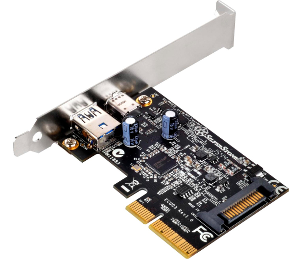 SilverStone Karta rozszerzeń Port USB 3.1 Gen2 oraz USB C - 1106065 - zdjęcie 4