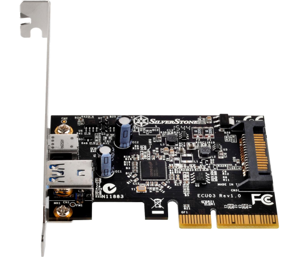 SilverStone Karta rozszerzeń Port USB 3.1 Gen2 oraz USB C - 1106065 - zdjęcie 5