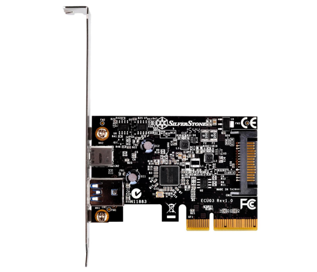SilverStone Karta rozszerzeń Port USB 3.1 Gen2 oraz USB C - 1106065 - zdjęcie 6